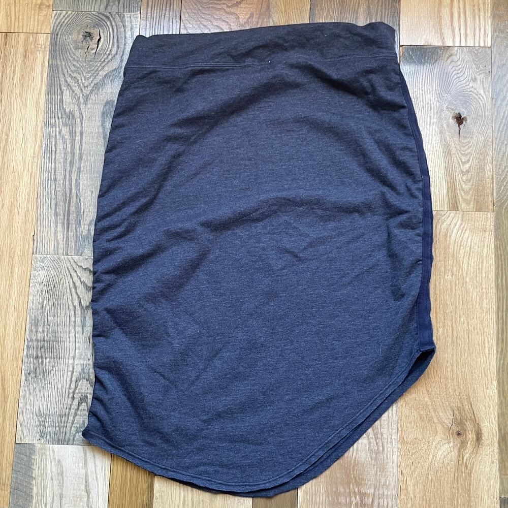 Sundry Midi Skirt Womens S Navy Blue Made USA Stretch Pull On - Picture 6 of 6